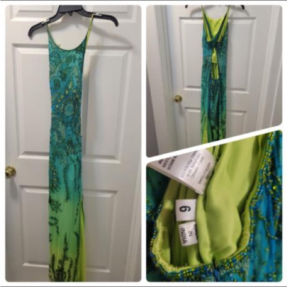 mia bella beaded ombre prom dress